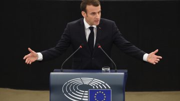 President Macron addresses European Parliament